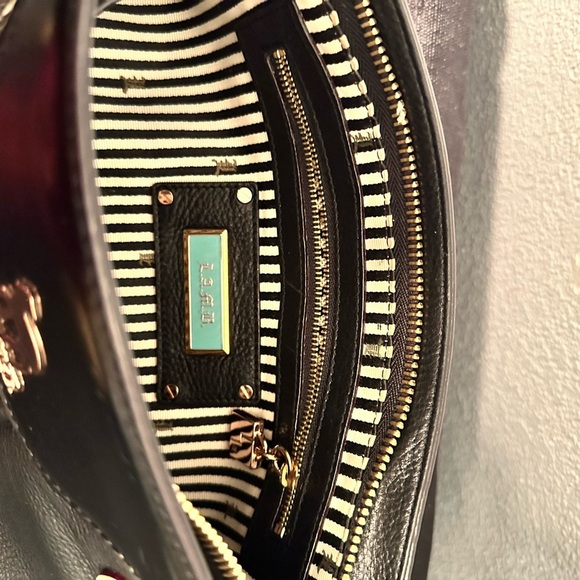 L.A.M.B black and white leather vintage clutch - Picture 10 of 15